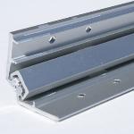 Continuous geared aluminum hinge for heavy commercial doors