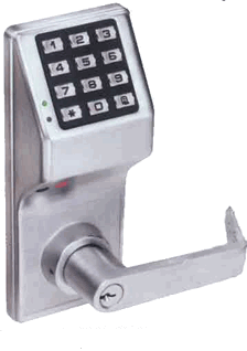 Commercial keypad lever lock for keyless entry
